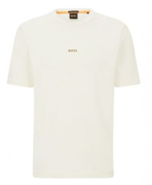 Boss Relaxed-Fit T-Shirt TChup aus Stretch-Baumwolle mit Logo-Print Farbe hellbeige 277