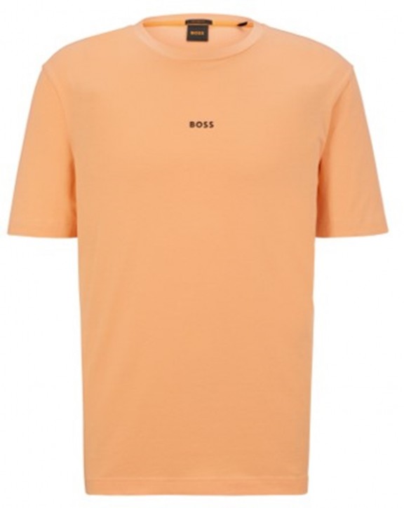Boss Relaxed-Fit T-Shirt TChup aus Stretch-Baumwolle mit Logo-Print Farbe orange 833 Boss Relaxed-Fit T-Shirt TChup aus Stretch-Baumwolle mit Logo-Print Farbe orange 833