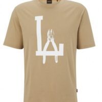 Boss T-Shirt TeeMeccano aus Baumwoll-Jersey mit Artwork und Logo beige 263 Boss T-Shirt TeeMeccano aus Baumwoll-Jersey mit Artwork und Logo beige 263