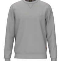 Boss Relaxed-Fit Sweatshirt Westart aus Baumwolle mit Logo-Aufnäher grau 037 Boss Relaxed-Fit Sweatshirt Westart aus Baumwolle mit Logo-Aufnäher grau 037