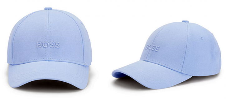 Boss Damen Cap Ari-Boss aus Baumwoll-Twill mit Logo-Stickerei hellblau 472 Boss Damen Cap Ari-Boss aus Baumwoll-Twill mit Logo-Stickerei hellblau 472