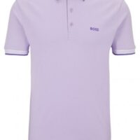 Boss Poloshirt Paddy aus Bio-Baumwolle mit Logo Farbe flieder 534 Boss Poloshirt Paddy aus Bio-Baumwolle mit Logo Farbe flieder 534