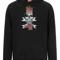 DERBE Schädel Herren Hoody M-06-HD-NFKA- jet black 0920 DERBE Schädel Herren Hoody M-06-HD-NFKA- jet black 0920