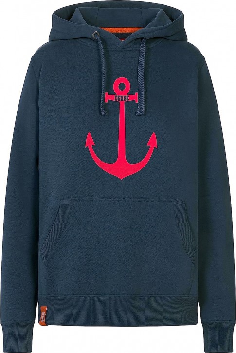 Derbe Damen Hoody Kapuzenpullover Anker w-05-hd-anker-010-navy Derbe Damen Hoody Kapuzenpullover Anker w-05-hd-anker-010-navy