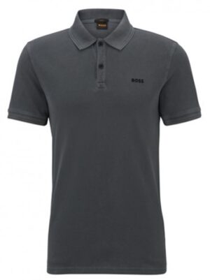 Boss Slim-Fit Poloshirt Prime aus Baumwoll-Piqué Farbe dunkelgrau 022