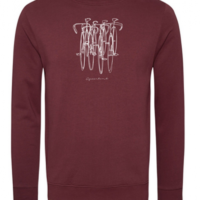 GREENBOMB Herren Rundhals Sweat Bike Sketch Wild Velvet Rain GREENBOMB Herren Rundhals Sweat Bike Sketch Wild Velvet Rain