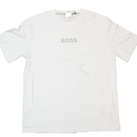 Hugo Boss Talboa AJ 1 Relaxed-Fit T-Shirt aus Interlock-Baumwolle mit exklusivem Artwork weiß 100