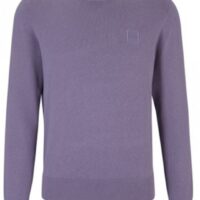 Boss Pullover Kanovano aus Baumwolle und Kaschmir mit Rundhalsausschnitt und Logo Lila 511 Boss Pullover Kanovano aus Baumwolle und Kaschmir mit Rundhalsausschnitt und Logo Lila 511