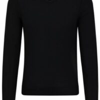 Boss Slim-Fit Pullover Melba-P aus Schurwolle mit V-Ausschnitt schwarz 001 Boss Slim-Fit Pullover Melba-P aus Schurwolle mit V-Ausschnitt schwarz 001