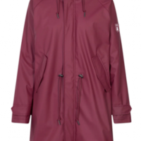 DERBE Travel Cozy Friese Tidaholm Damen Regenjacke gefüttert tibetan red / caramel 037 9817 DERBE Travel Cozy Friese Tidaholm Damen Regenjacke gefüttert tibetan red / caramel 037 9817