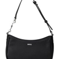 Boss Schultertasche Rachel Hobo aus Kunstleder mit Logo-Schriftzug schwarz 001