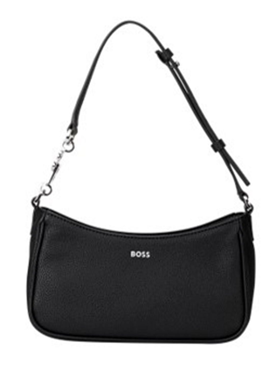 Boss Schultertasche Rachel Hobo aus Kunstleder mit Logo-Schriftzug schwarz 001 Boss Schultertasche Rachel Hobo aus Kunstleder mit Logo-Schriftzug schwarz 001