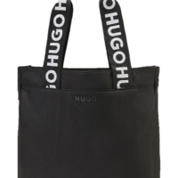 Hugo Shopper Tasche Luka_Tote Trageriemen mit eingewebtem Label schwarz 001