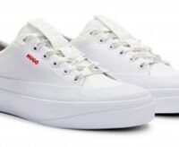 Hugo Lowtop Sneaker Dyer Tenn lglc mit Logo-Schnürsenkeln weiß 100