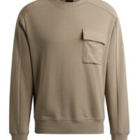 Boss Sweatshirt We_PocketCargo aus Baumwoll-Terry mit Logo-Stickerei auf der Tasche beige 246