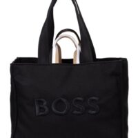 Boss Tote Bag Deva Tote WL mit Oversize-Logo-Stickerei schwarz 001