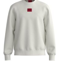 Hugo Regular-Fit Sweatshirt Diragol212 aus Baumwoll-Terry mit Logo-Etikett beige 101