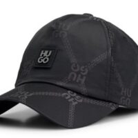 Hugo Jude-N-CH Wasserabweisende 5-Bahnen-Cap mit Stack-Logos schwarz 001