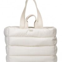 Boss Damen Handtasche Deva Tote PF mit Label-Patch in offwhite