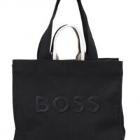 Boss Damen Tote Bag Deva Tote PF mit Oversize-Logo-Stickerei schwarzDeva Tote OC