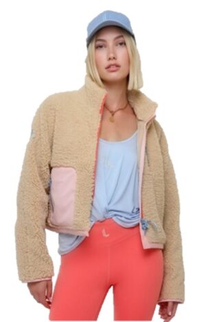 David Benedict / Laura Lauren Damen SIA Teddyjacke cream rosé 023
