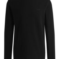 Boss Regular-Fit Tempesto Longsleeve aus Baumwoll-Mix mit Logo-Stickerei schwarz 001