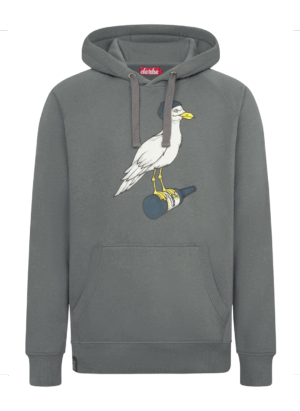 DERBE Herren Sturmmöwe Herren Hoodie Sweatshirt Lava Smoke Grau 0930