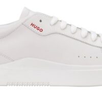 Hugo Sneakers Blake_Tenn_lt_N aus Glattleder mit Cupsohlen weiß 100