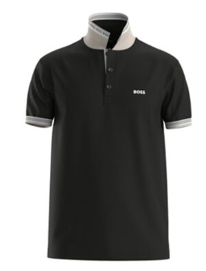 Boss Paddy Poloshirt aus Baumwoll-Piqué mit Logo an der Kragenunterseite grau 018