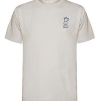 Greenbomb Espresso Fusion Lässiges Oversize-T-Shirt aus Bio-Baumwolle Farbe Sandstone